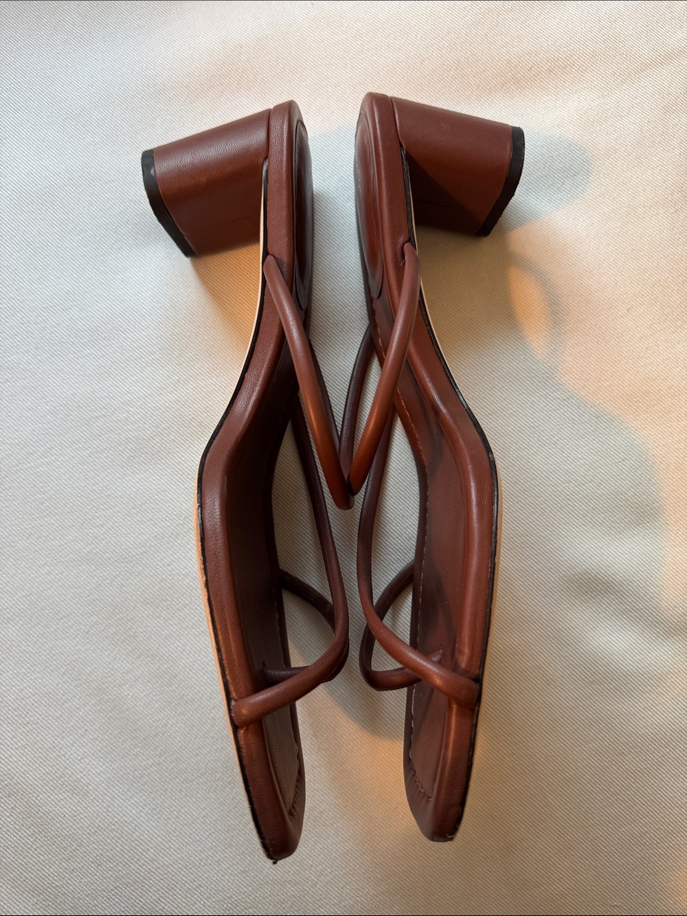 Brown Reformation Suzy Heeled Sandal - Picture 9 of 12